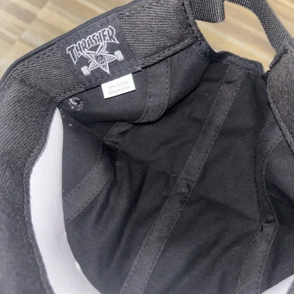 Thrasher Jet Black Cap - Picture 7 of 8